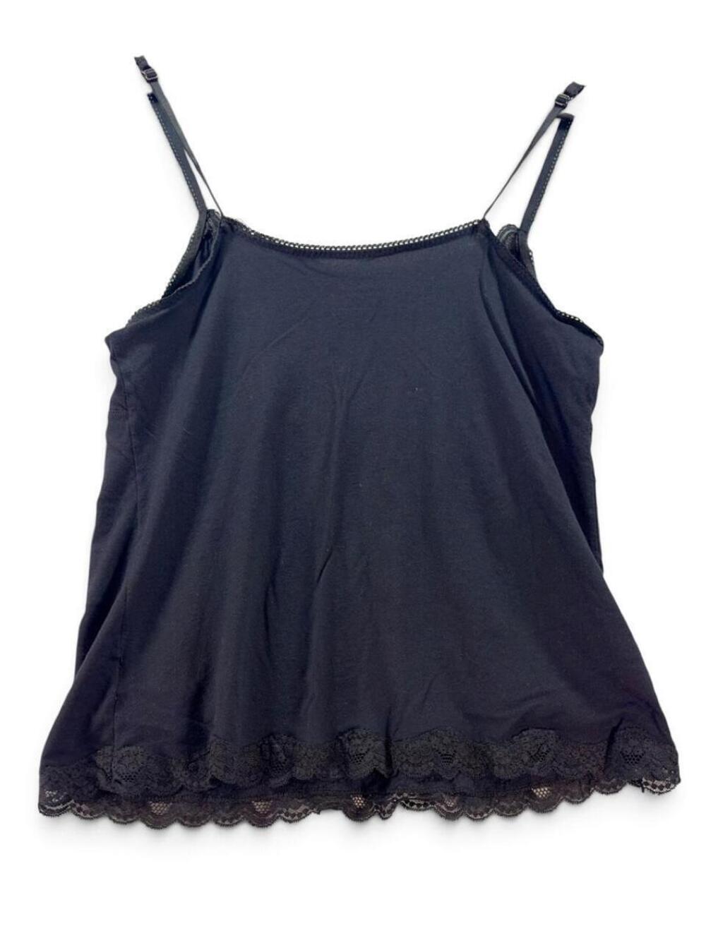 ELLE Must Have Black Lace Cami Tank Top – Size L